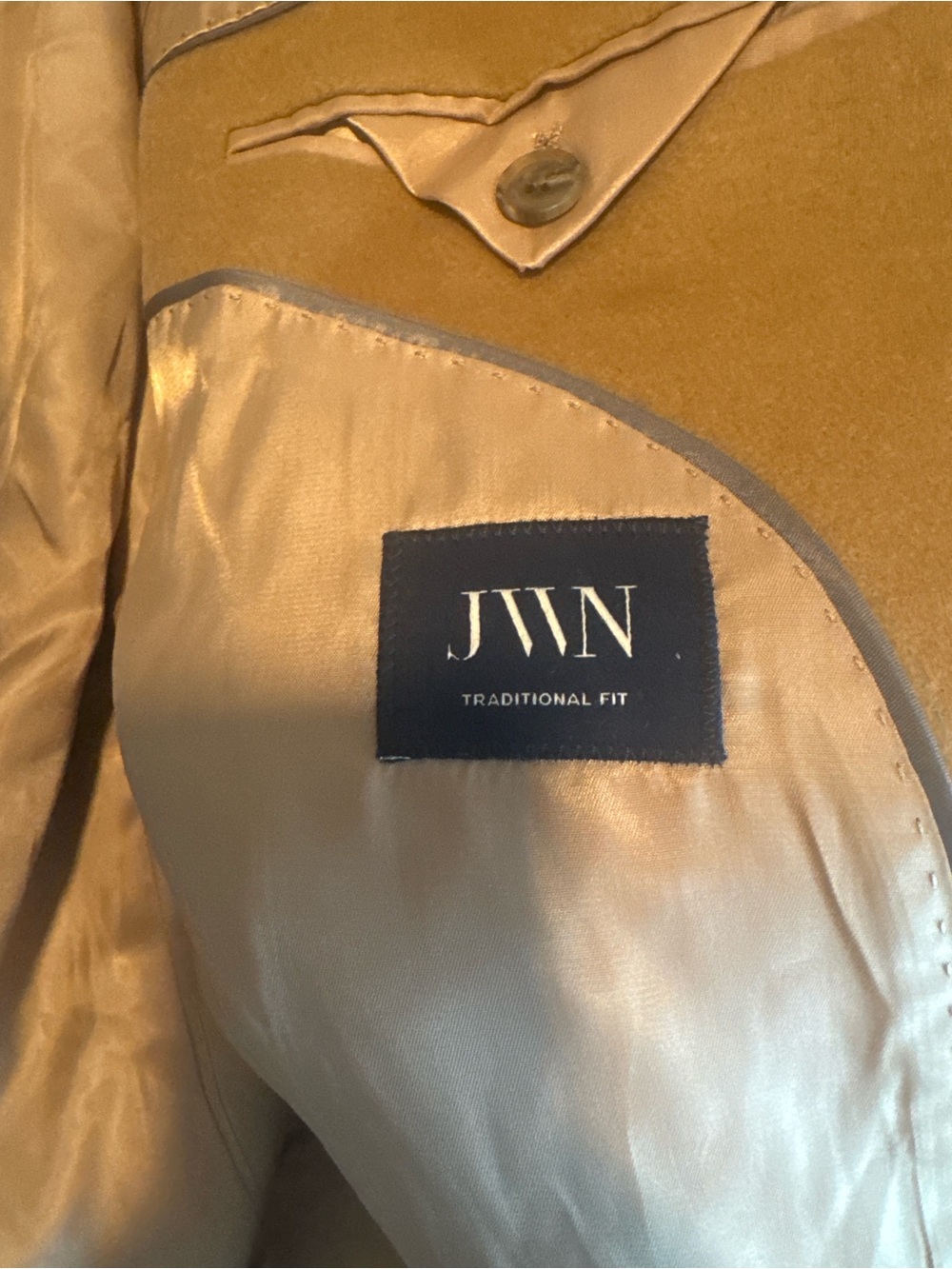 John W. Nordstrom Tan/Camel Traditional Fit Blazer